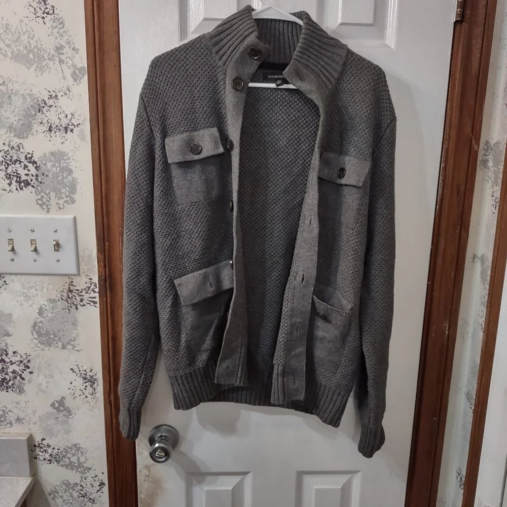 Banana Republic button up sweater